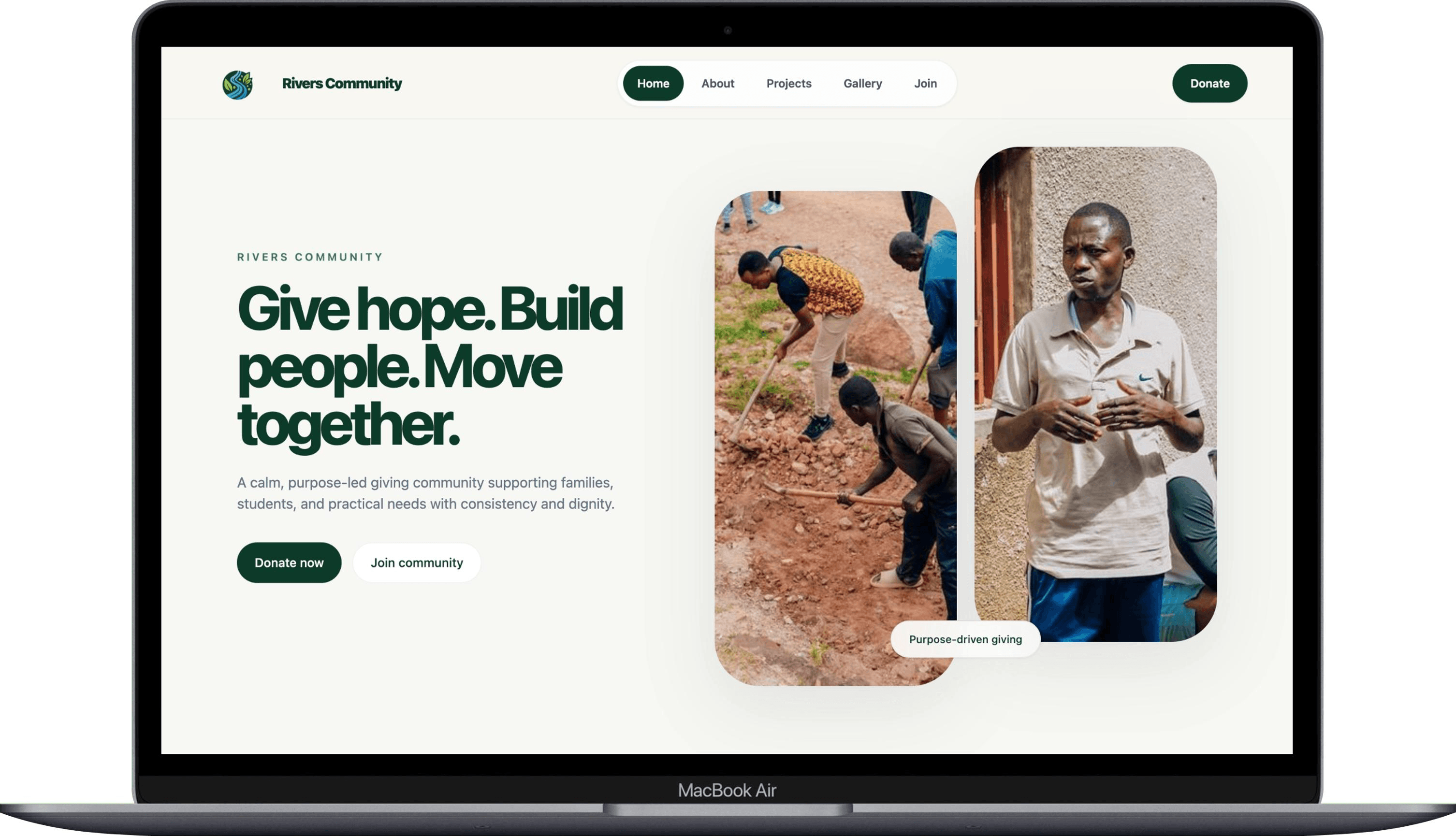 Rivers Community Website